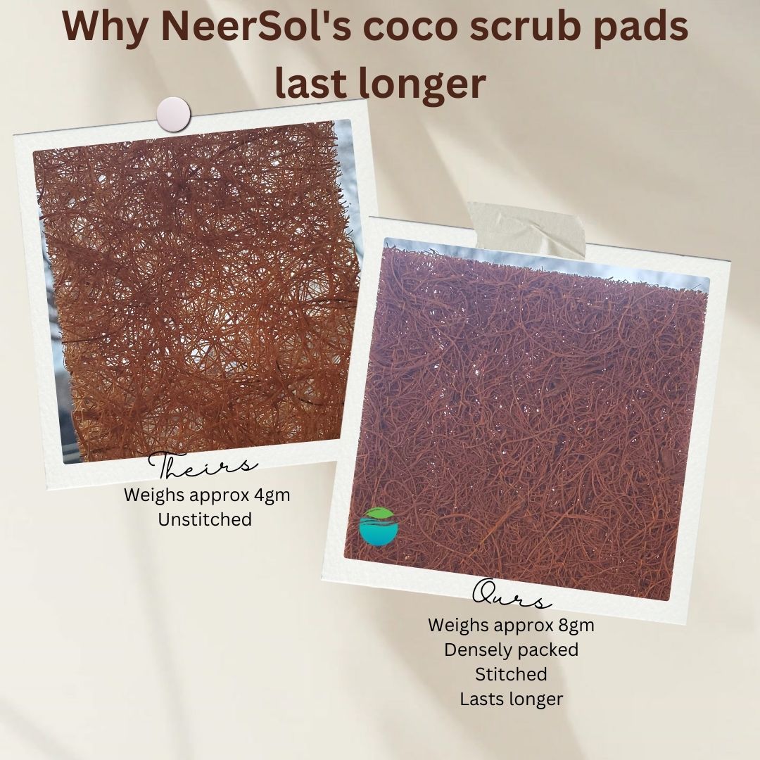 Coconut scrub pad Pack of 4