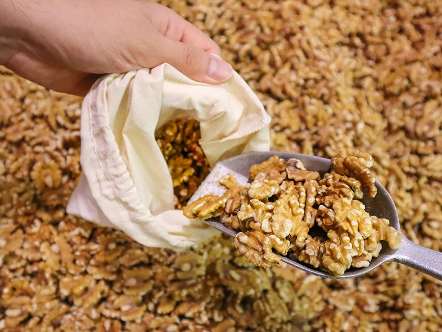 Set of 4 Organic Cotton Muslin Produce Bags